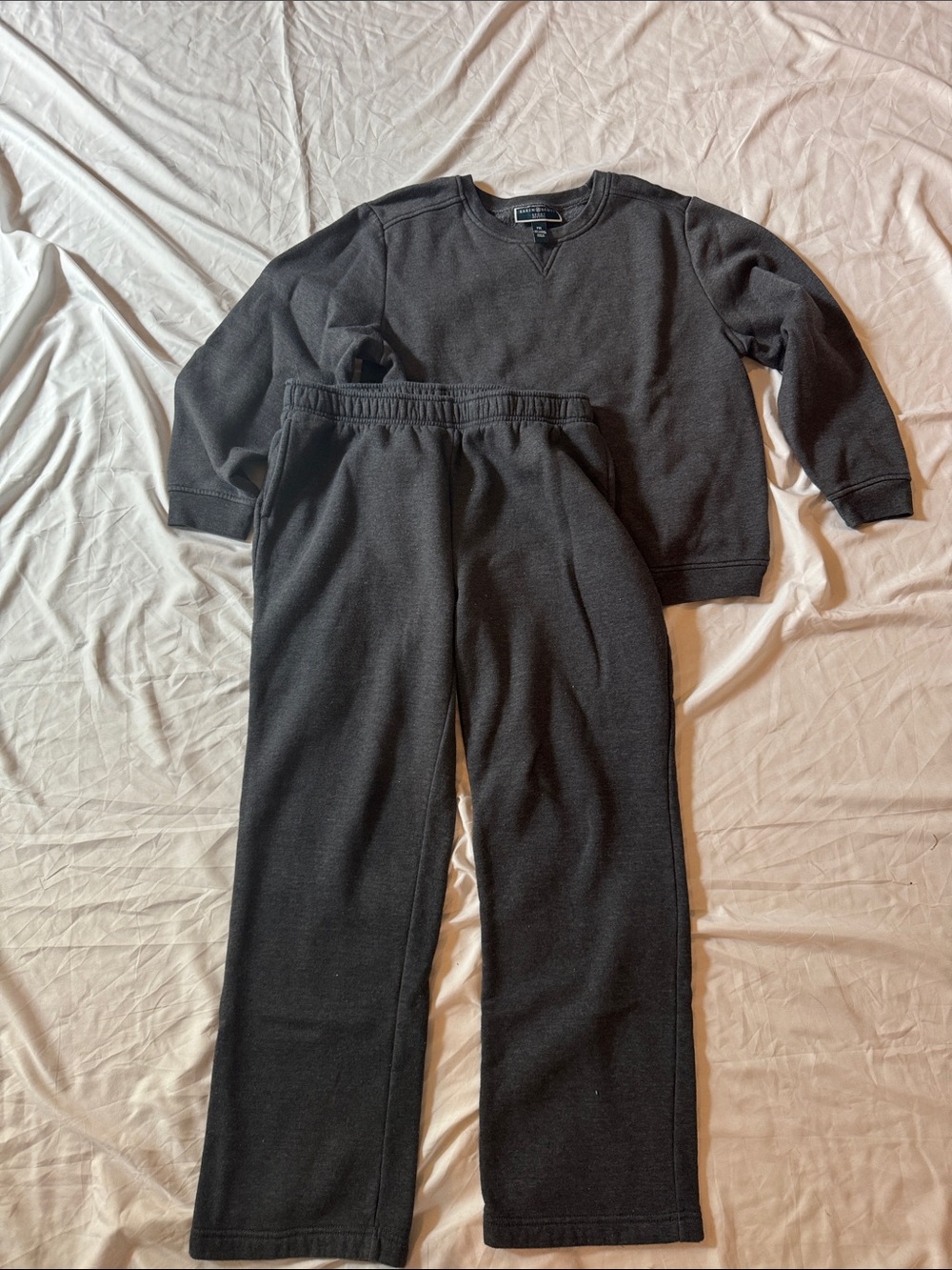 Karen Scott Petite XL Charcoal Gray Sweatshirt & Pants Lounge Set